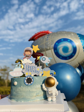 生日蛋糕航空星球蛋糕