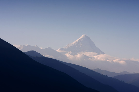 川西蜀山之王贡嘎山木雅贡嘎