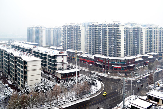 乡村雪景