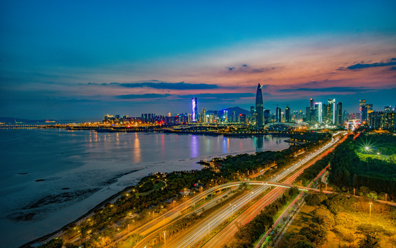 深圳湾夜景