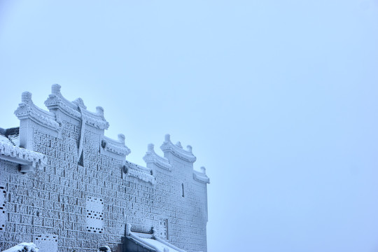 衡山雪景