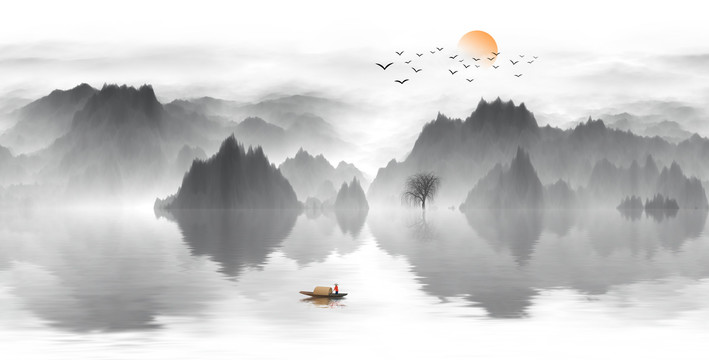 新中式山水