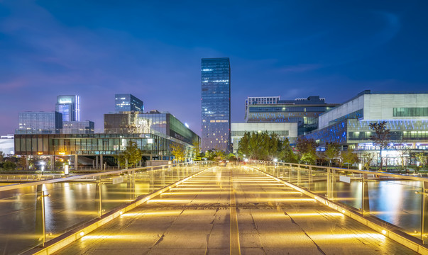 宁波城市景观夜景