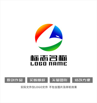 LG字母G标志飞鸟logo