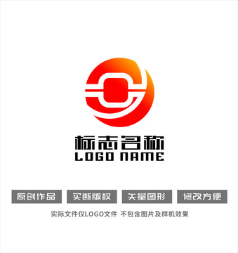 铜钱标志金融logo