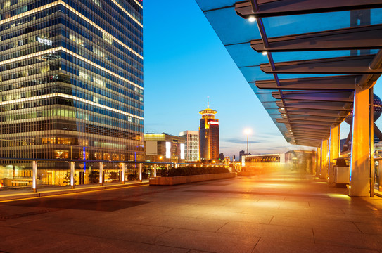 上海现代城市夜景