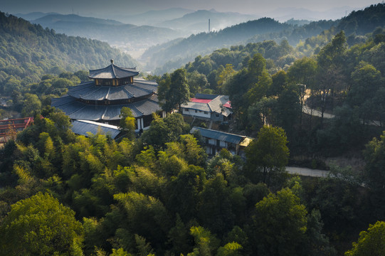 江西上栗双峰寺航拍