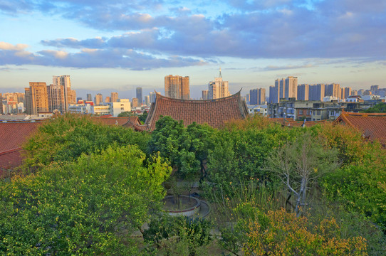 莆田城市俯瞰景观