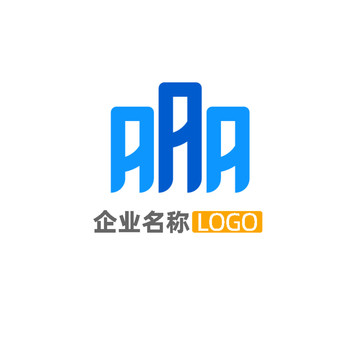字母3AAA标志logo模板