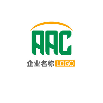 字母AAC标志logo模板