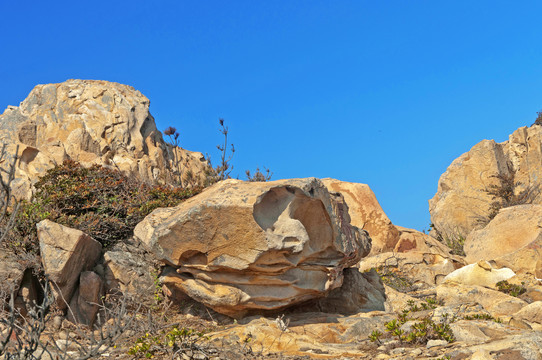 海蚀地貌岩石