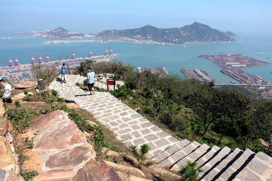 海上云台山山路石道