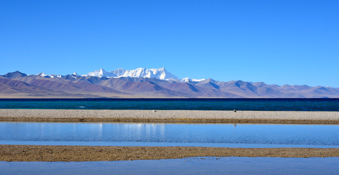 西藏雪山湖泊