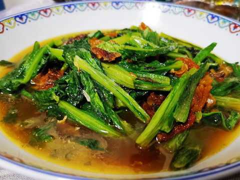 豆豉鲮鱼油麦菜