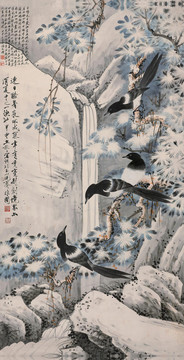 于非闇四喜图