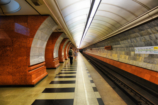 莫斯科地铁站台
