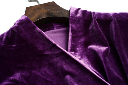紫色金丝绒
