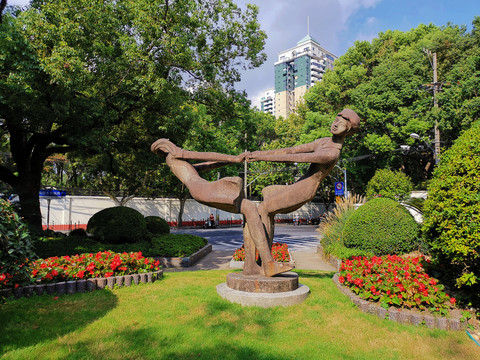 上海街心景观雕塑