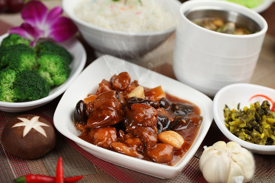 香菇滑鸡饭