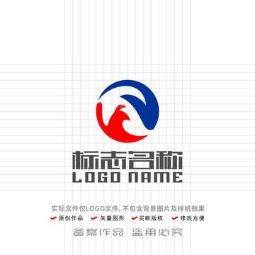 YD字母DY标志飞鸟logo