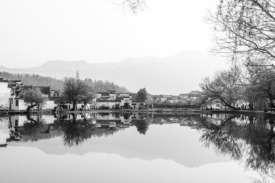 水墨山水风景画