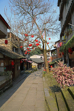 重庆古镇街景
