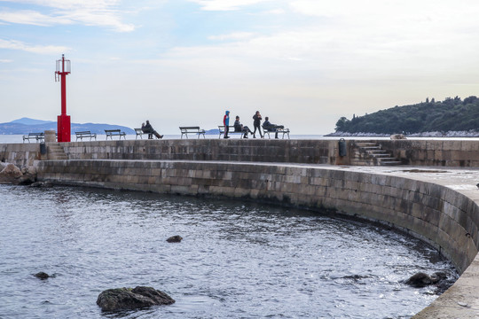 欧洲海滨城市风光