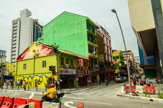 吉隆坡街道风情建筑