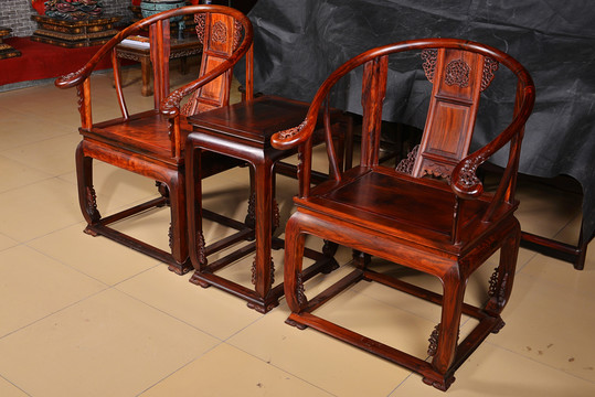 红木中式太师椅