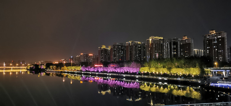 太原汾河夜景