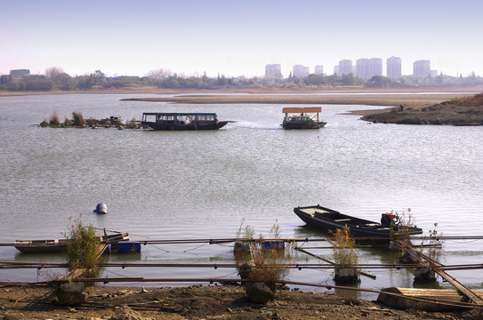 干涸的滁州城西水库