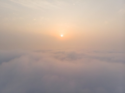 湖北黄石保安湖湿地公园航拍风光