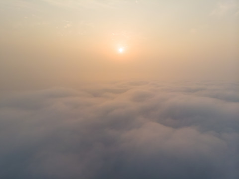 湖北黄石保安湖湿地公园航拍风光