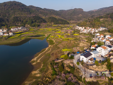 湖北黄石沼山森林公园航拍风光