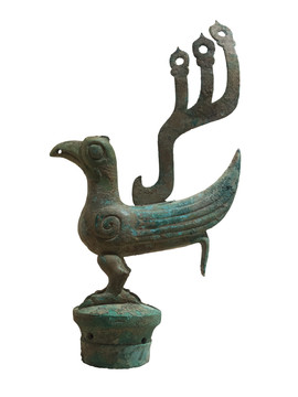 商代文物铜鸟