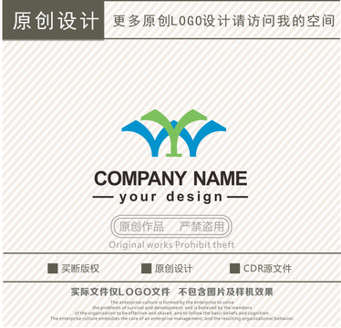 YW字母logo