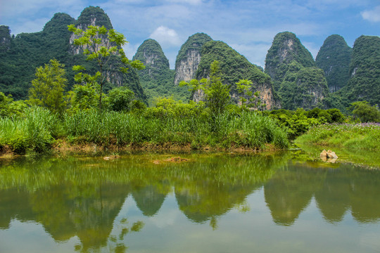 中国广西桂林阳朔山水风光