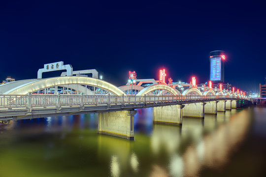 梅州梅江桥夜景