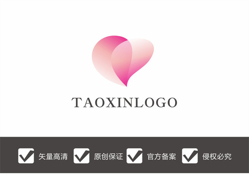 爱心桃子彩妆LOGO