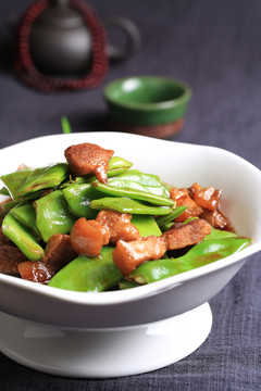 刀豆烧肉