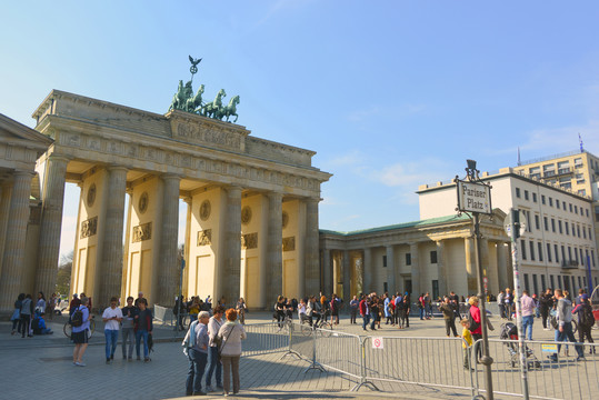 柏林新古典主义建筑勃兰登堡门