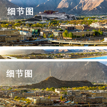 西藏布达拉宫全景图