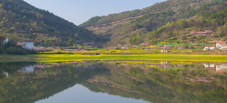 湖北黄石沼山森林公园春季风光