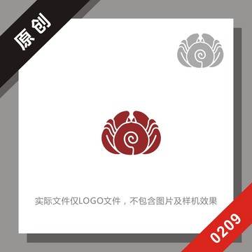 黑标系列螃蟹logo