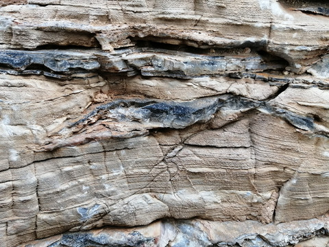 岩石岩层纹理素材背景图