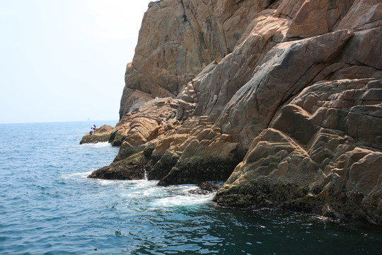 礁石海浪