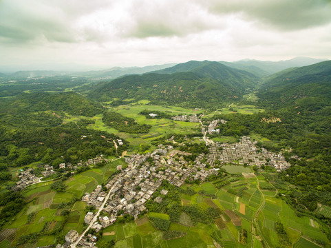 航拍阳江乡村