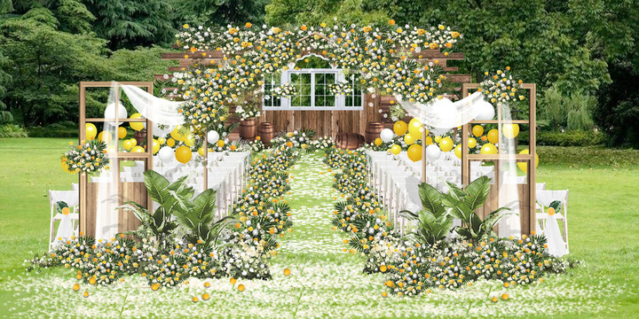 婚礼设计柠檬黄系列