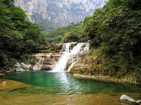 云台山红石峡潭瀑峡泉瀑峡叠彩洞