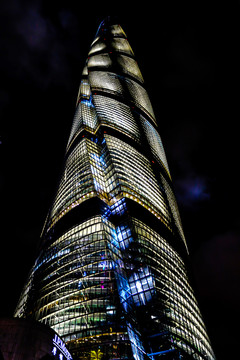 上海第一高楼夜景